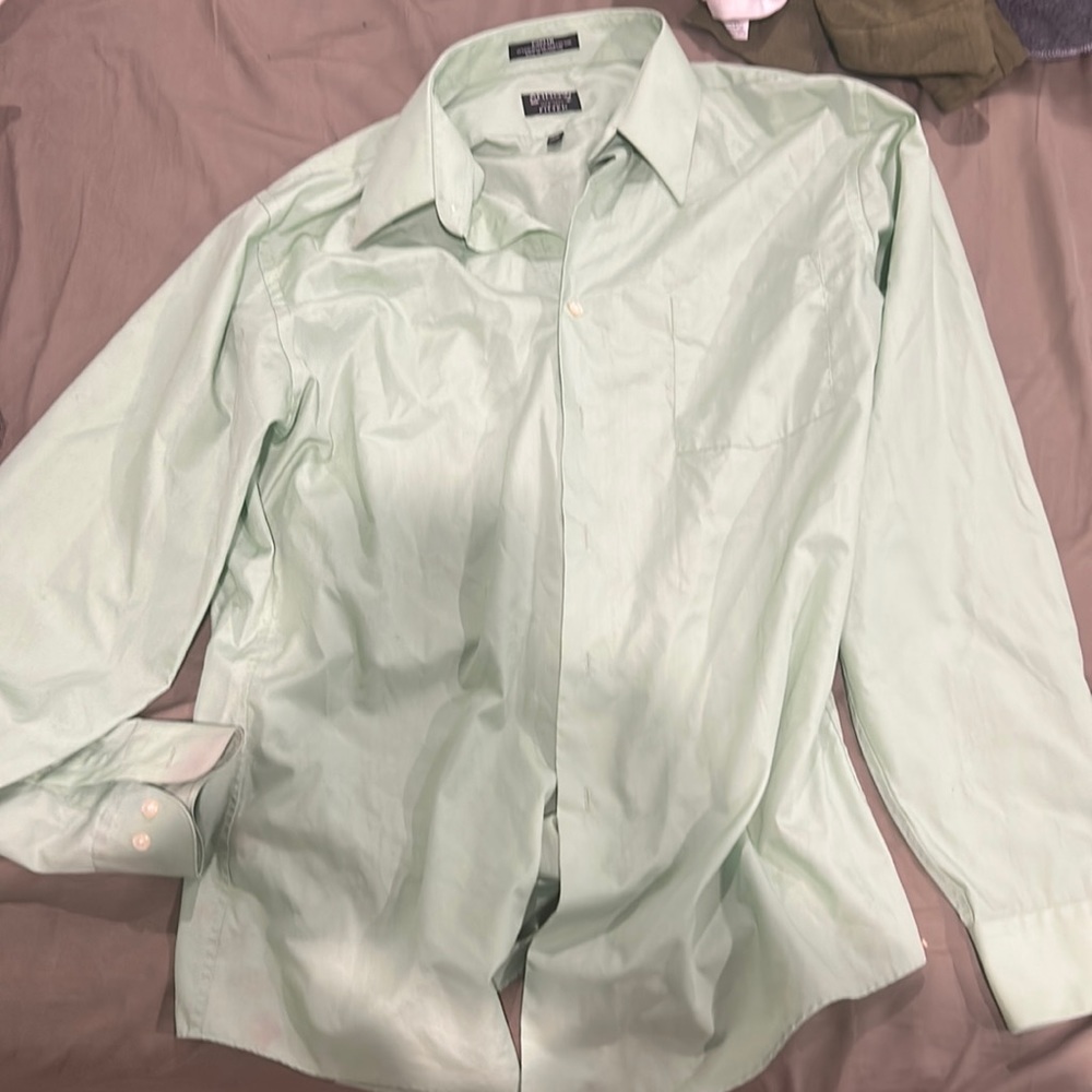 Green dress shirt